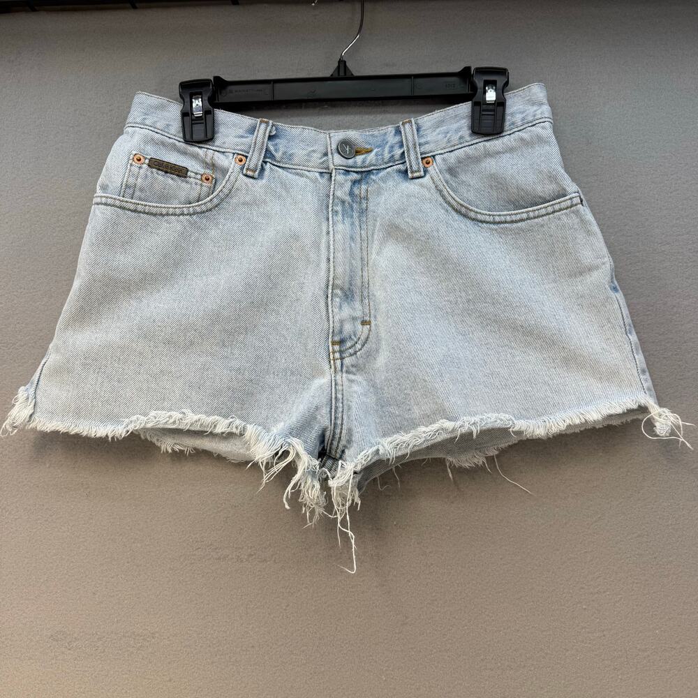 Calvin Klein Denim Shorts Women's 9 Light Blue Vintage Made in the USA VTG